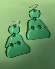 Reworked Plane Ovoid Earrings
