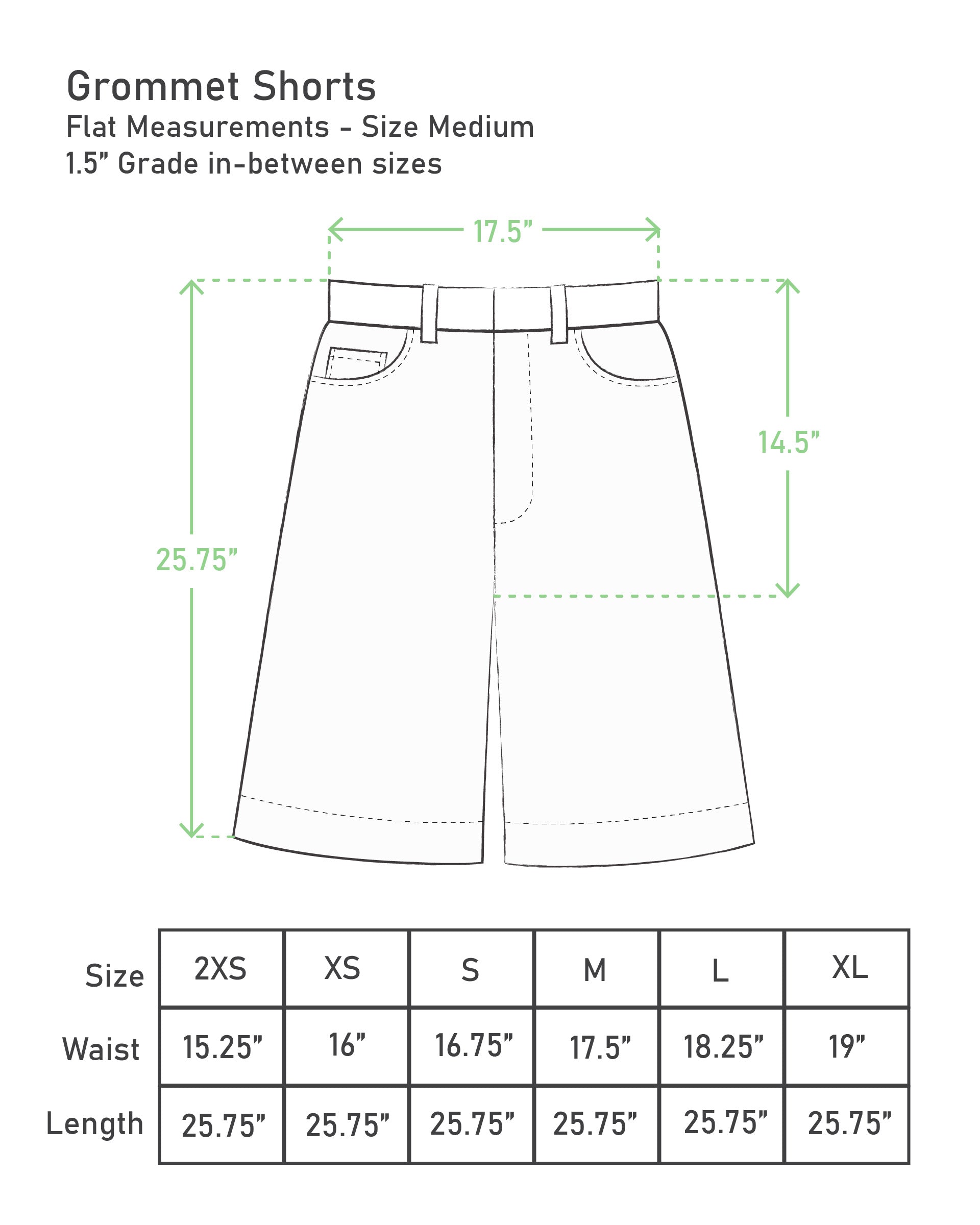 Grommet Shorts