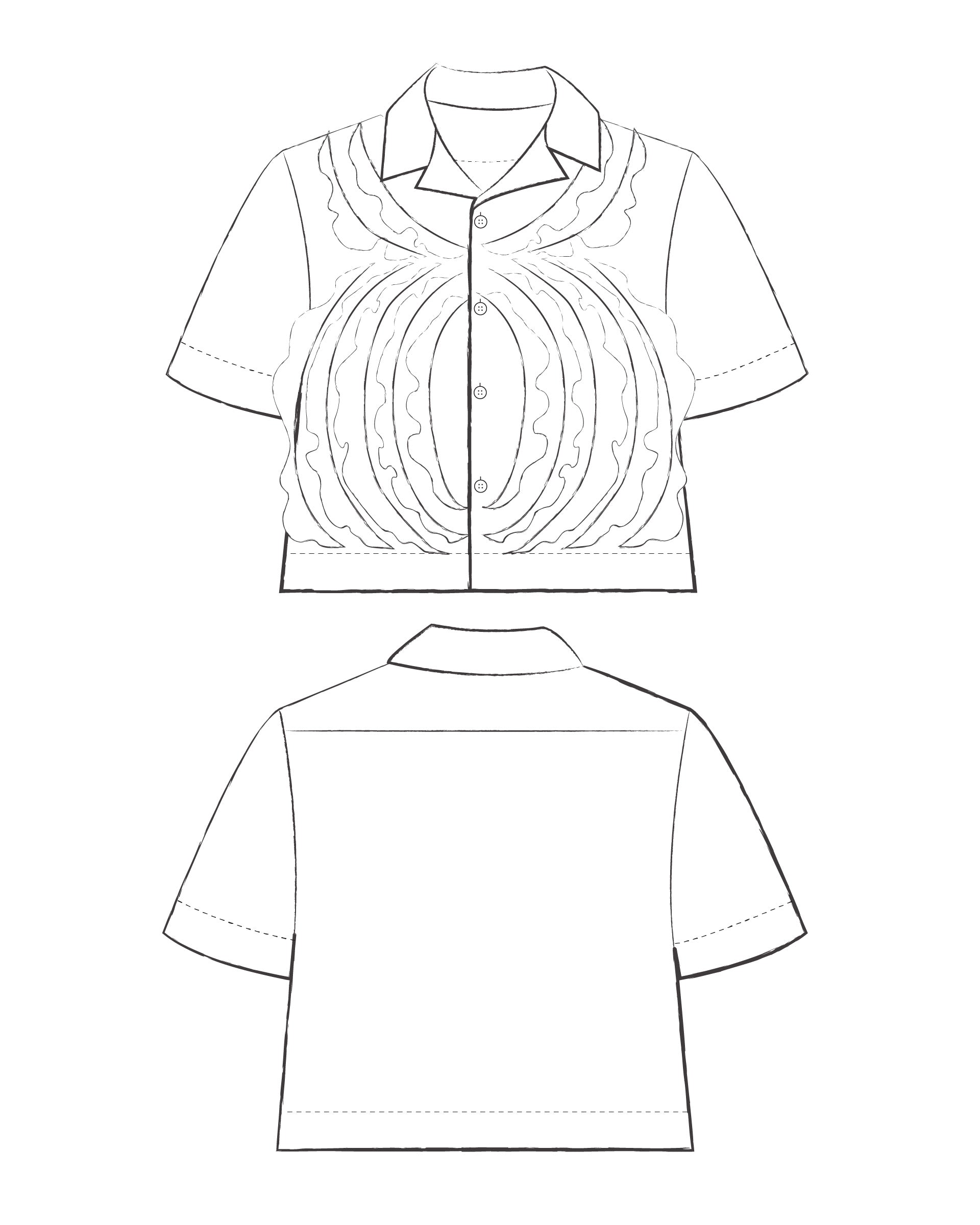 Peony Shirt - Silk Organza