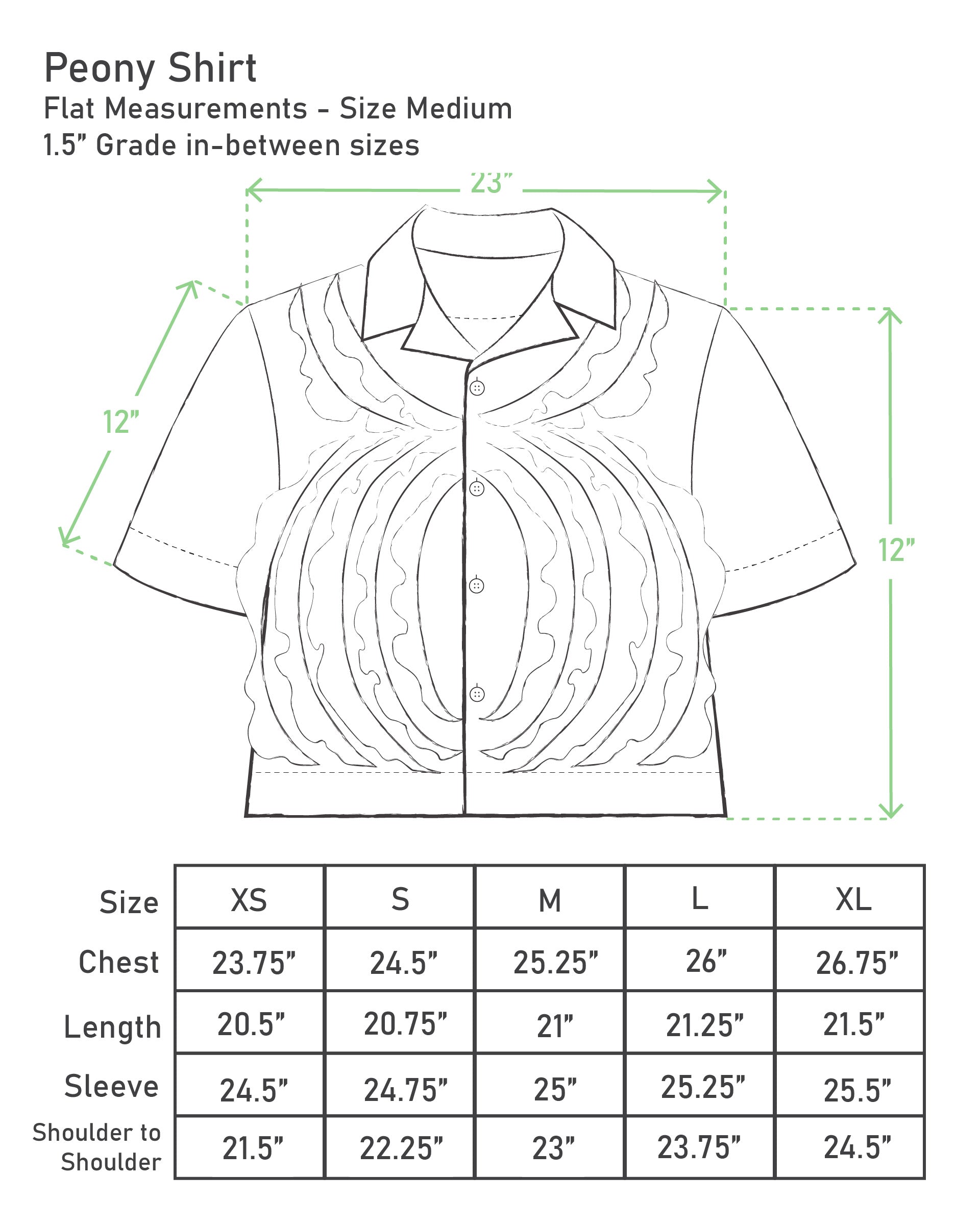 Peony Shirt - Silk Organza