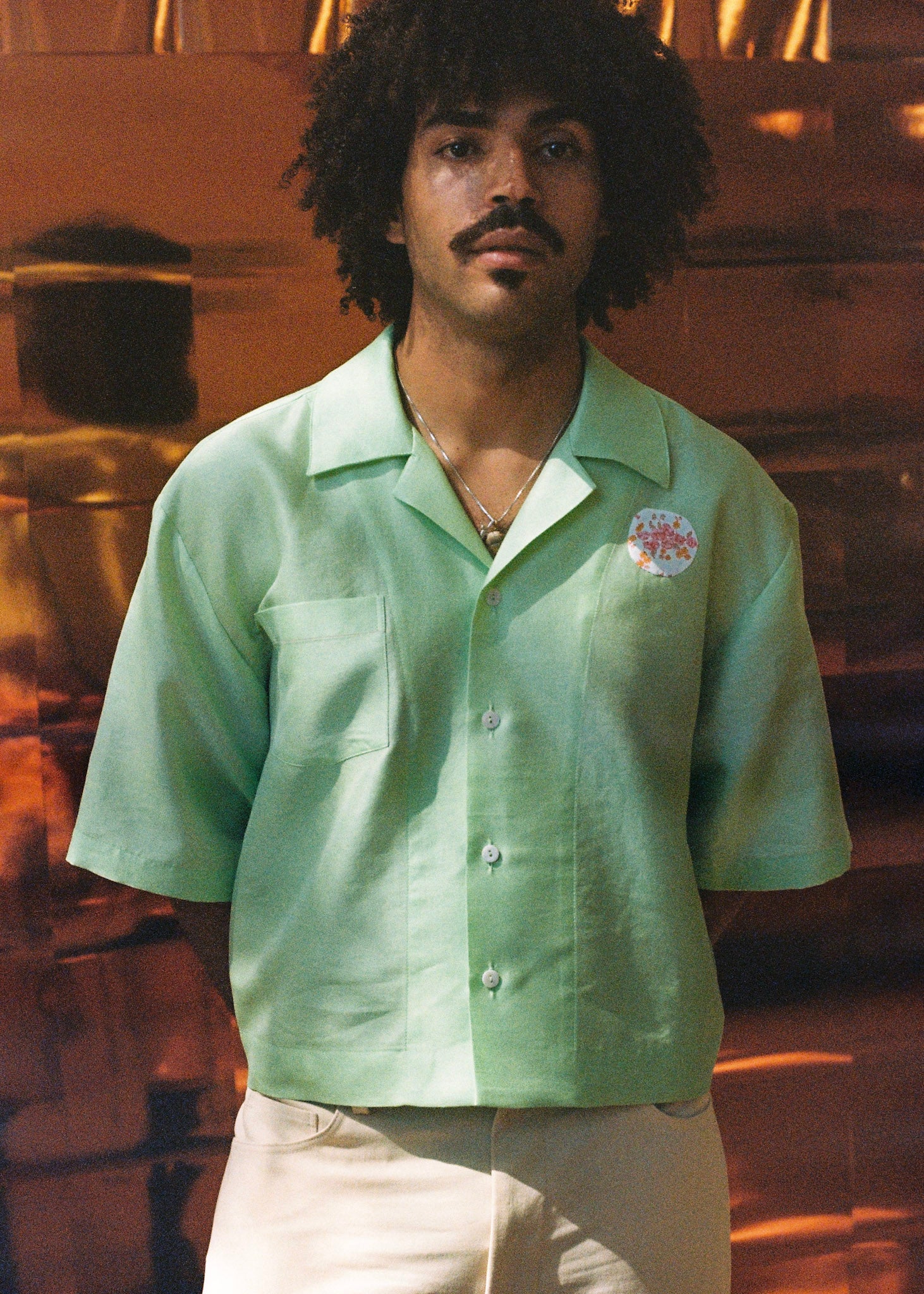 Peony Shirt - Mint