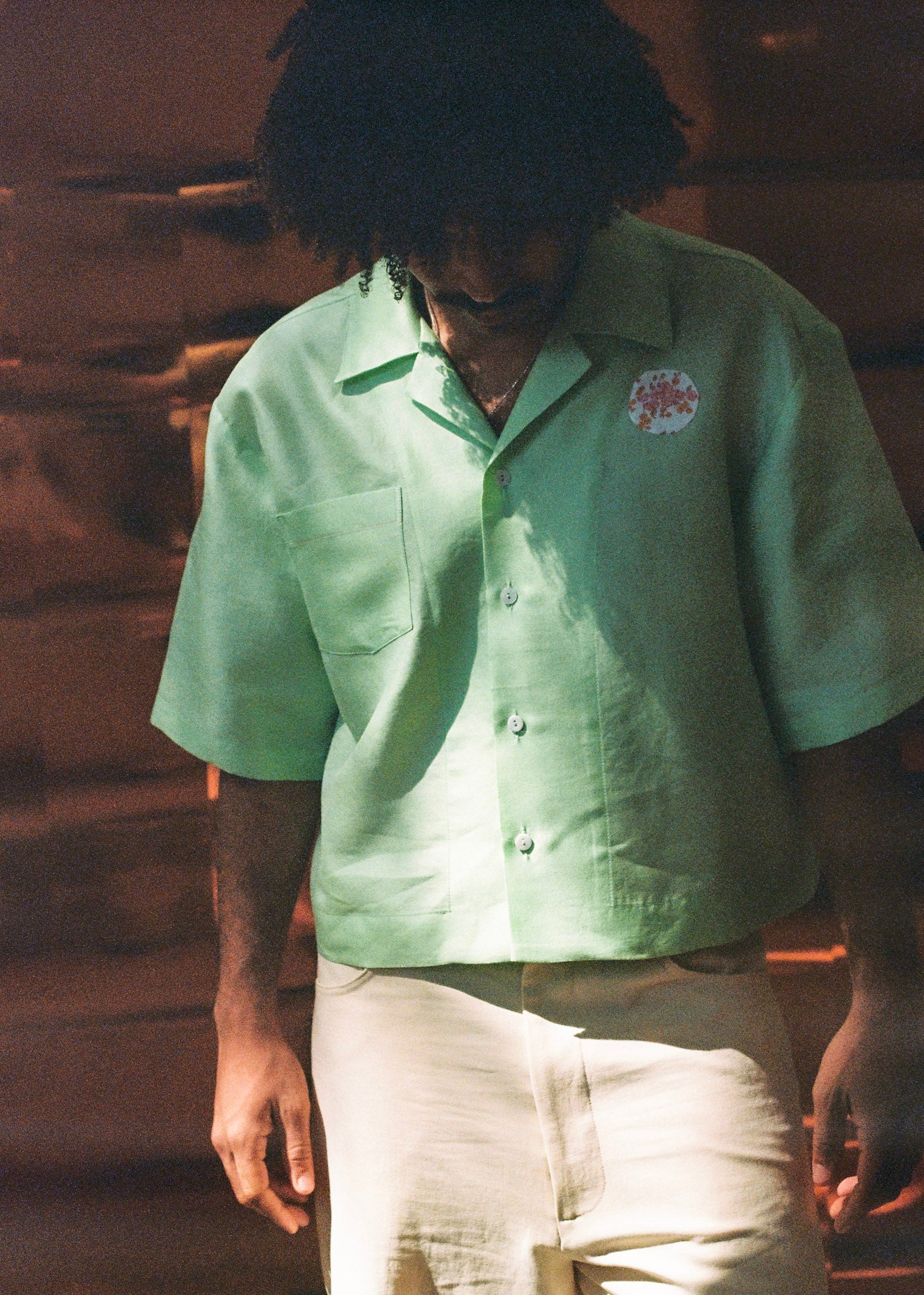 Peony Shirt - Mint