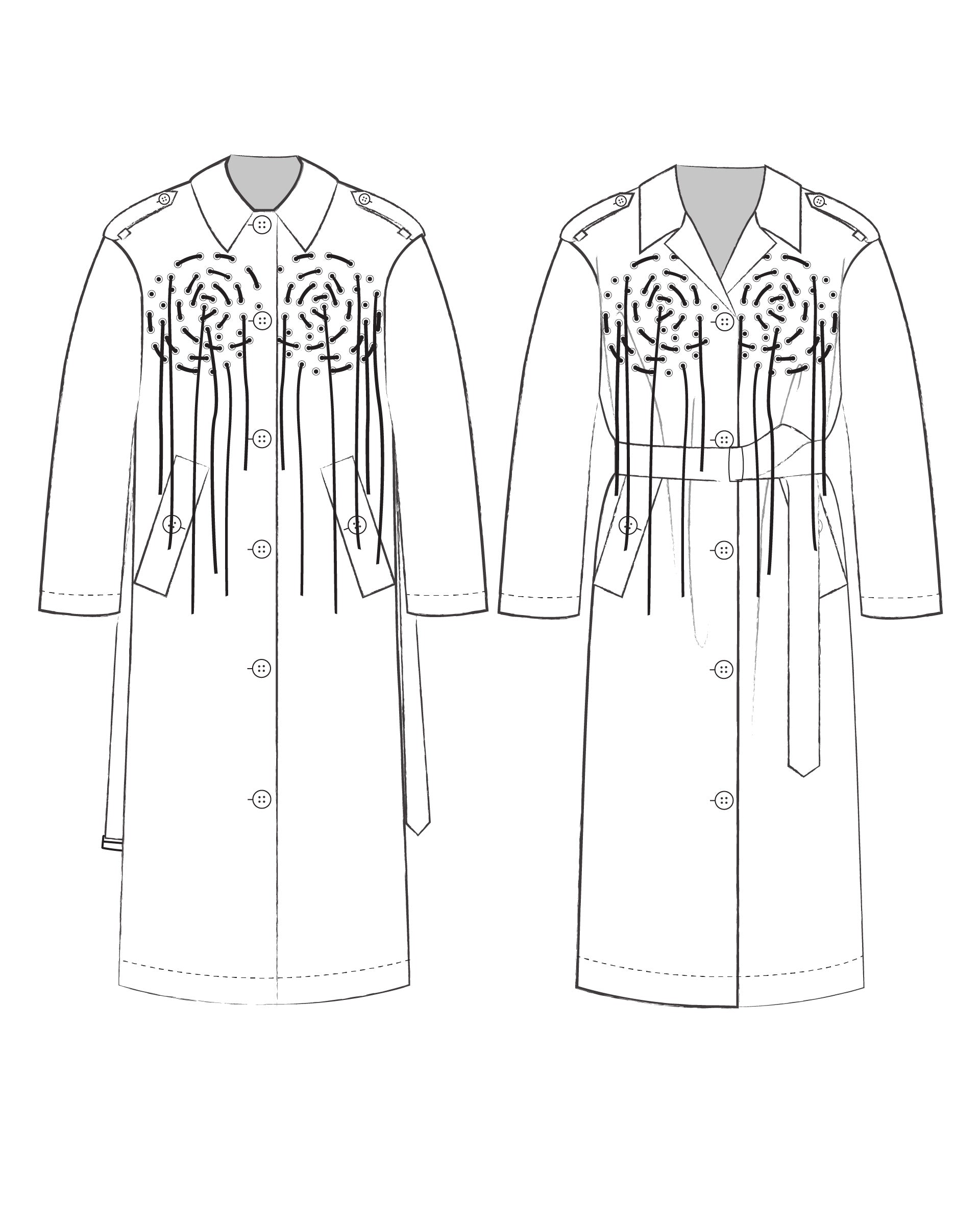 Rose Trench - Blonde